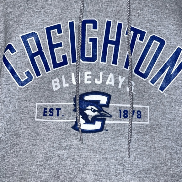 Creighton Blue Jays Vintage Y2K Gray Hoodie L College Basketball March Madness - Picture 2 of 4